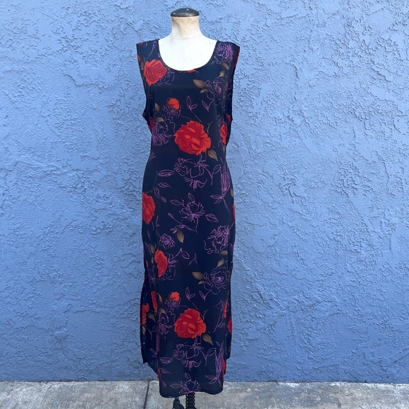 Vintage Floral Maxi In Large 90s y2k whimsygoth - Picture 2 of 8